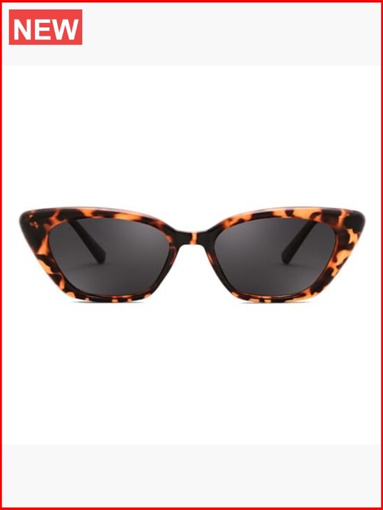 Polarized Cateye Sunglasses Retro Rectangle UV Protection Plastic Frame